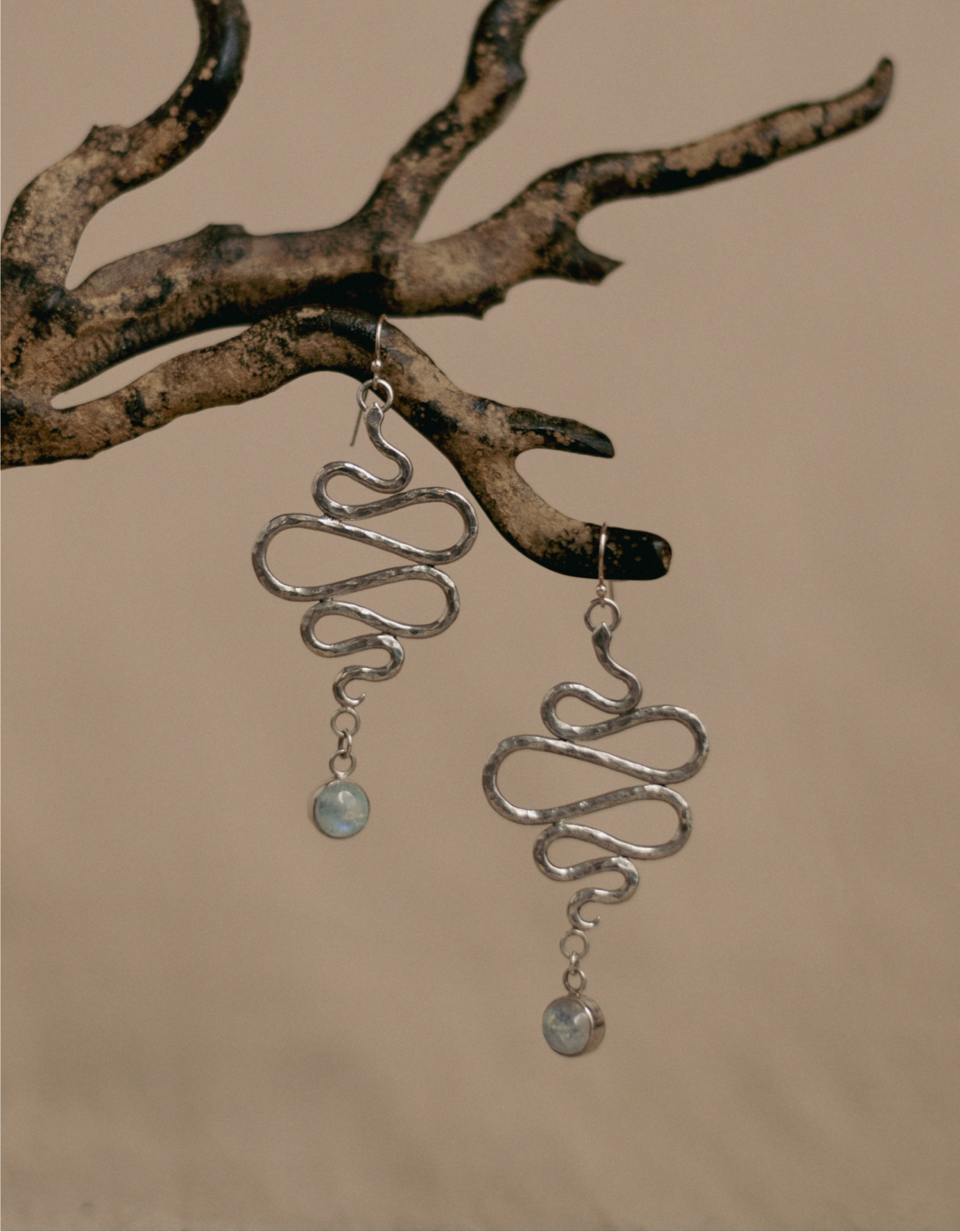 Nagini Moonstone Statement Earrings VI